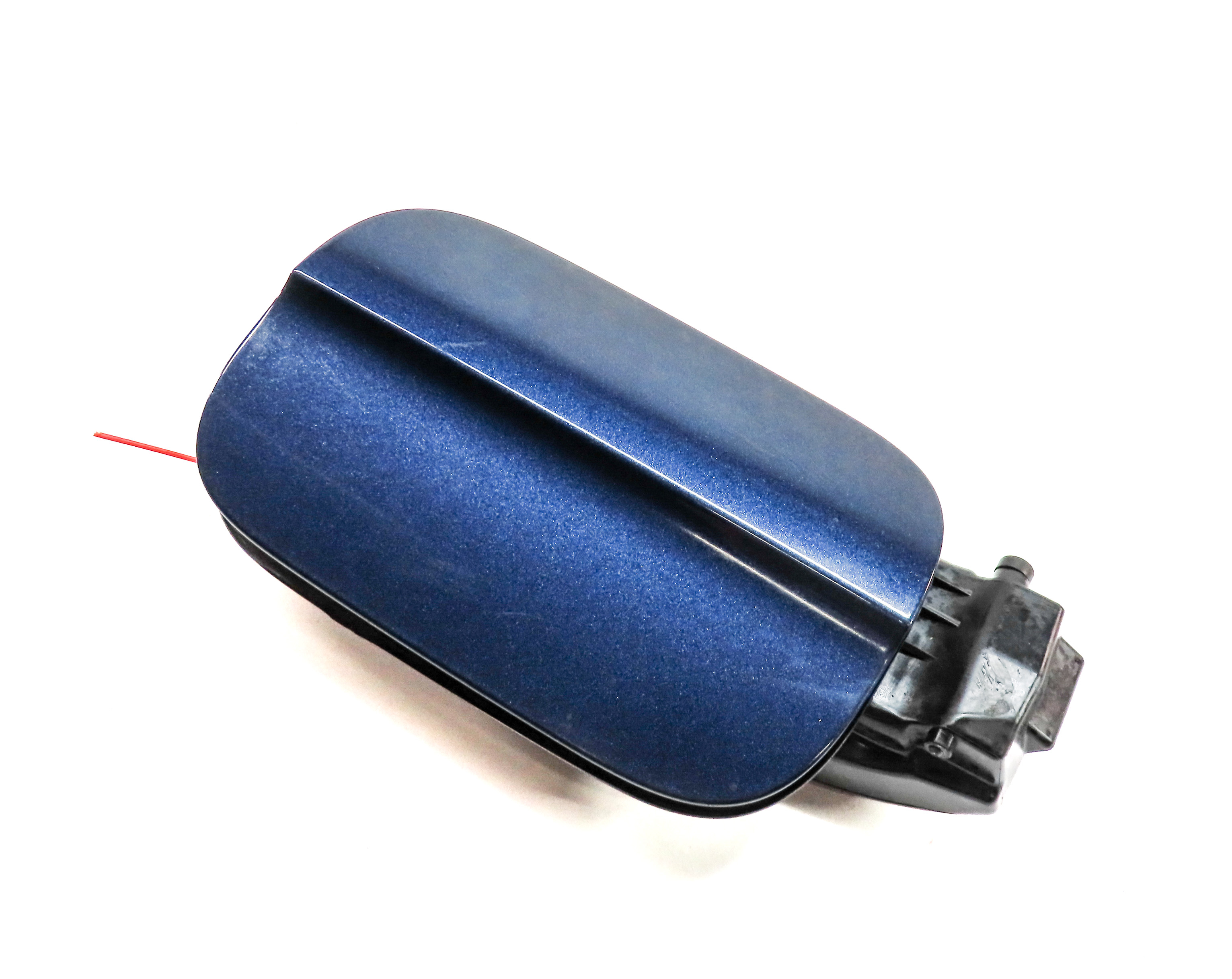2010-2015 AUDI Q7 (4L) FUEL TANK DOOR LID COVER TRIM w/ HOUSING (Blue) — exact item pictured